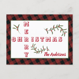 Tipografía moderna Feliz Navidad