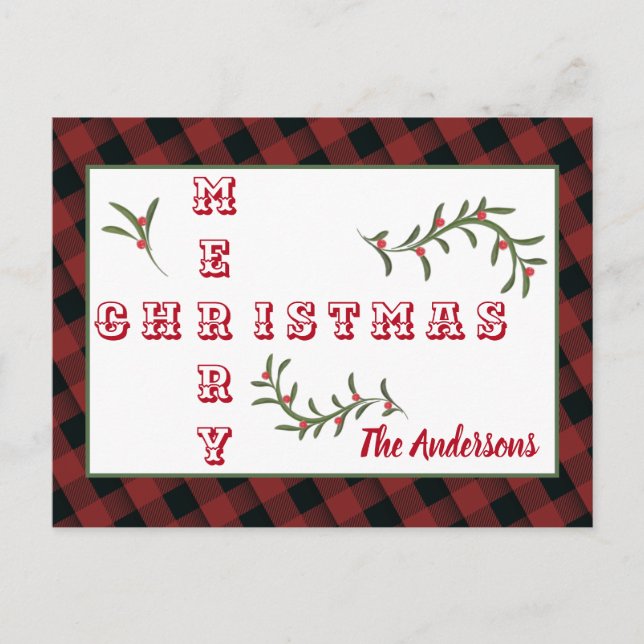 Tipografía moderna Feliz Navidad (Anverso)