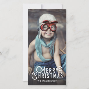 Tipografía moderna Feliz Navidad Fotos de sangre c