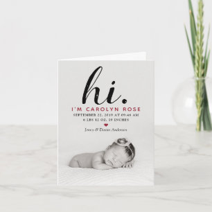 Tipografía moderna "hola." Invitación del