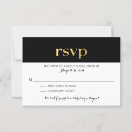 Tipografía Moderna Rayas en Blanco y Negro | RSVP