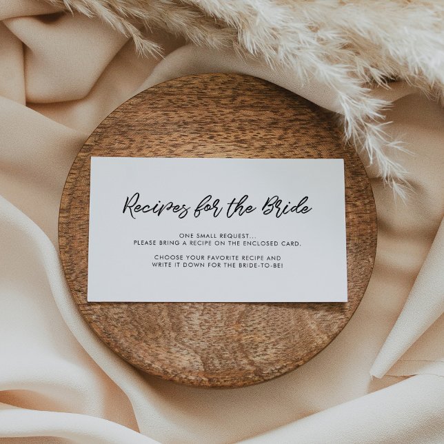 Tipografía moderna Tarjeta de solicitud de receta (Subido por el creador)