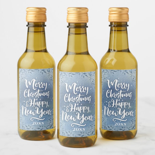 Tipografía navidad Personaliza el País Azul (Botellas)