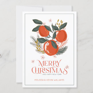 Tipografía navideña Buquet de frutas de Navidad
