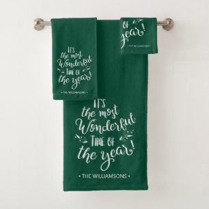 Tipografía Navideña Moderna Personalizada Verde