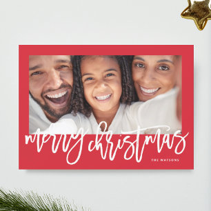 Tipografía Negrita Foto Feliz Navidad