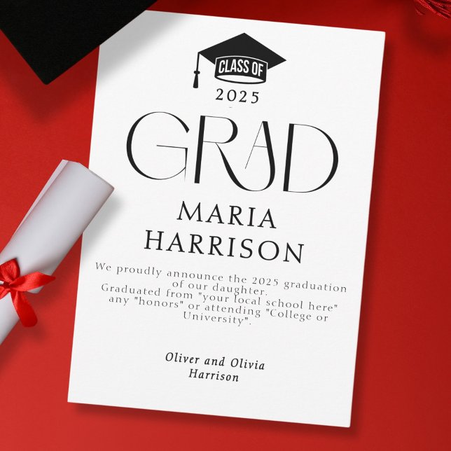 Tipografía: negro y blanco sin Invitación fotográf (Subido por el creador)