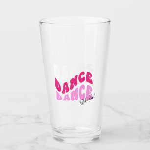 Tipografía ondulada rosa retro personalizada del n