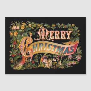 Tipografía Ornate Colorful Vintage Feliz Navidad