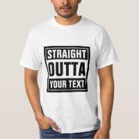 Tipografía OUTTA directa a camisetas | Personaliza