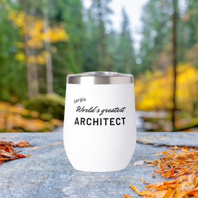 Tipografía personalizada del mejor arquitecto del  (Al aire libre (girado))