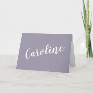 Tipografía Personalizada Gris Morado Minimalista