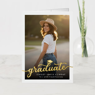 Tipografía personalizada moderna para graduación d