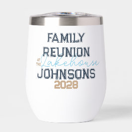 Tipografía retro de la reunión familiar de la casa