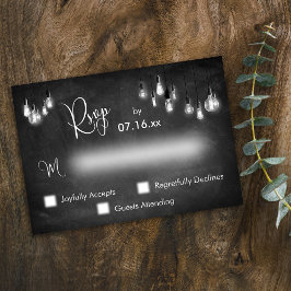 Tipografía RSVP Edison se ilumina en Chalkboard