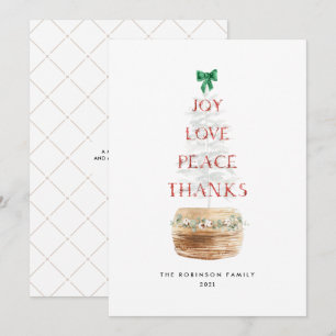 Típografía rudimentaria árbol de Navidad sin foto