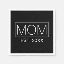 Tipografía simple de mamá Minimalista | Servilleta