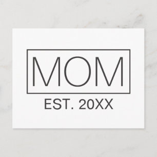 Tipografía simple de mamá Minimalista Tarjeta po