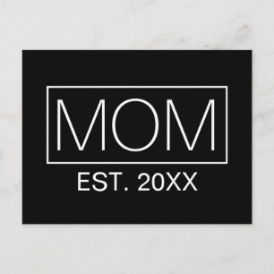 Tipografía simple de mamá Minimalista Tarjeta po