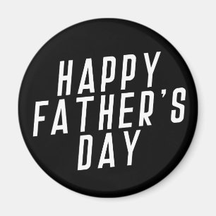 Tipografía simple del Día del Padre Feliz   Imán