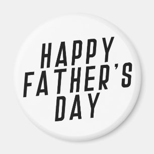 Tipografía simple del Día del Padre Feliz   Imán