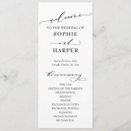 Tipografía Simple, Programa Elegante en Blanco y N