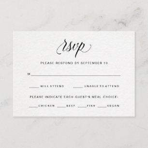 Tipografía sobre papel acuático RSVP   Elección de
