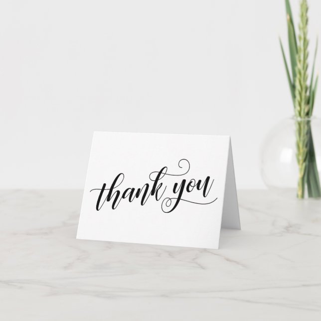 Tipografía sutil y elegante de agradecimiento con  (Anverso)