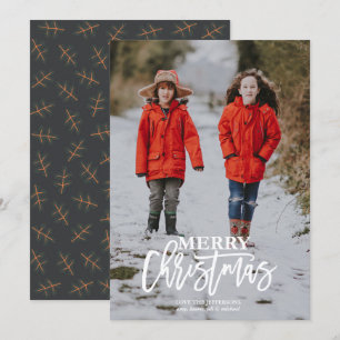 Tipografía Tarjeta para Navidades de fotos navideñ
