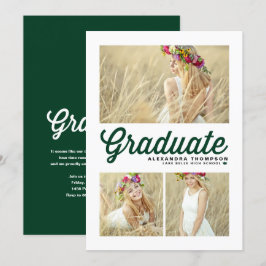 Tipografía verde Feliz Navidad Tres Fotografía