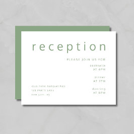 Tipografía Verde Salvia Recepción de Boda Elegante