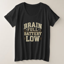 Tipografía Vintage Batería Llena Cerebro Bajo