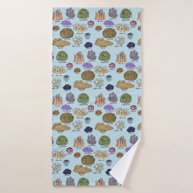 Tipos De Coral (Toalla de baño)