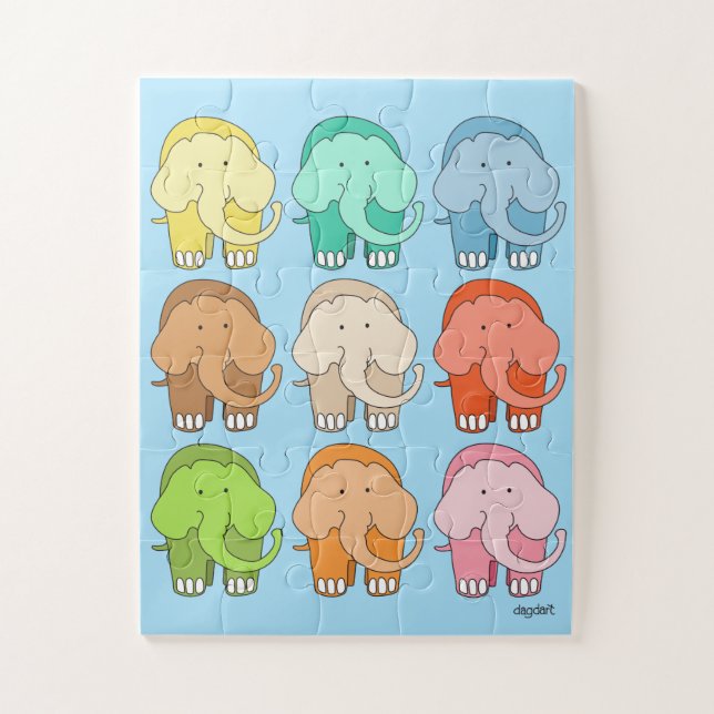 Tippy Toques Elefante Gran Rompecabezas (Vertical)