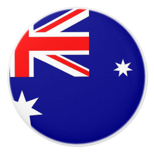 Tira de pomo de cerámica con bandera de Australia