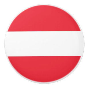 Tira de pomo de cerámica con bandera de Austria