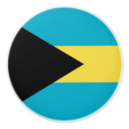Tira de pomo de cerámica con bandera de Bahamas