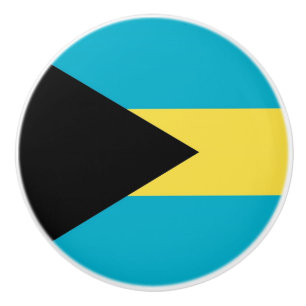 Tira de pomo de cerámica con bandera de Bahamas