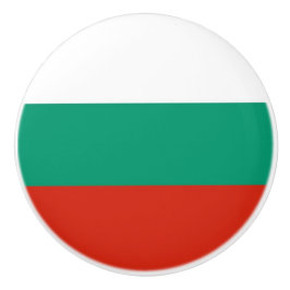 Tira de pomo de cerámica con bandera de Bulgaria