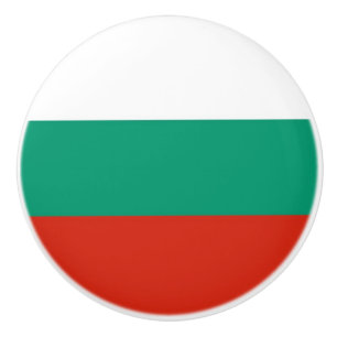 Tira de pomo de cerámica con bandera de Bulgaria