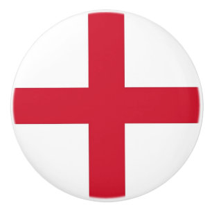 Tira de pomo de cerámica con bandera de Inglaterra