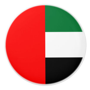 Tira de pomo de cerámica con bandera de los EAU