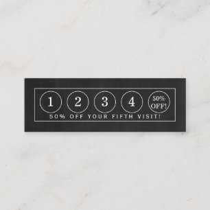 Tira de tablero de papel - Tarjeta de fidelidad