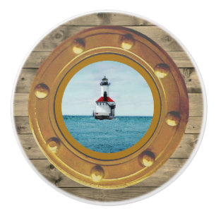 Tirador Cerámico de Farol de Porta de Barco