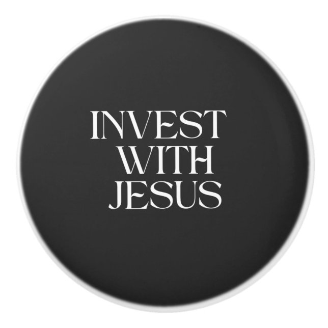 Tirador cerámico de invertir con Jesús (Anverso)