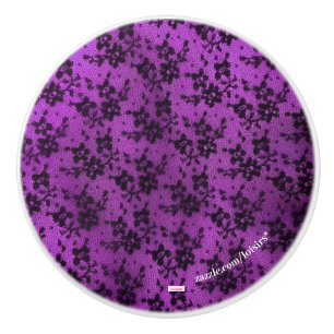 Tirador Cerámico Morado