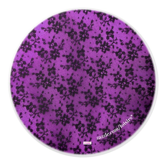 Tirador Cerámico Morado (Anverso)