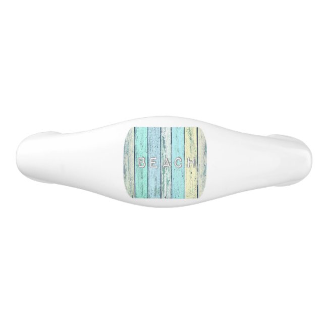 Tirador De Cajón De Cerámica Driftwood rústico de la playa (Anverso)