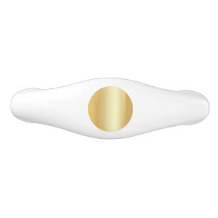 Tirador De Cajón De Cerámica Glamuroso Elegante Falso Oro Tendencia Plantilla