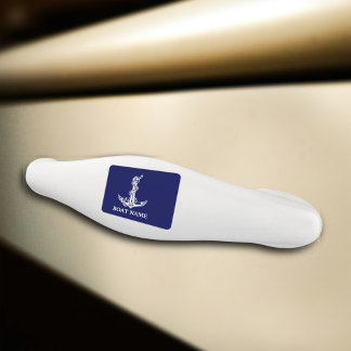 Tirador De Cajón De Cerámica Nombre del barco vintage nautical Anchor Rope